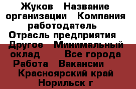 Жуков › Название организации ­ Компания-работодатель › Отрасль предприятия ­ Другое › Минимальный оклад ­ 1 - Все города Работа » Вакансии   . Красноярский край,Норильск г.